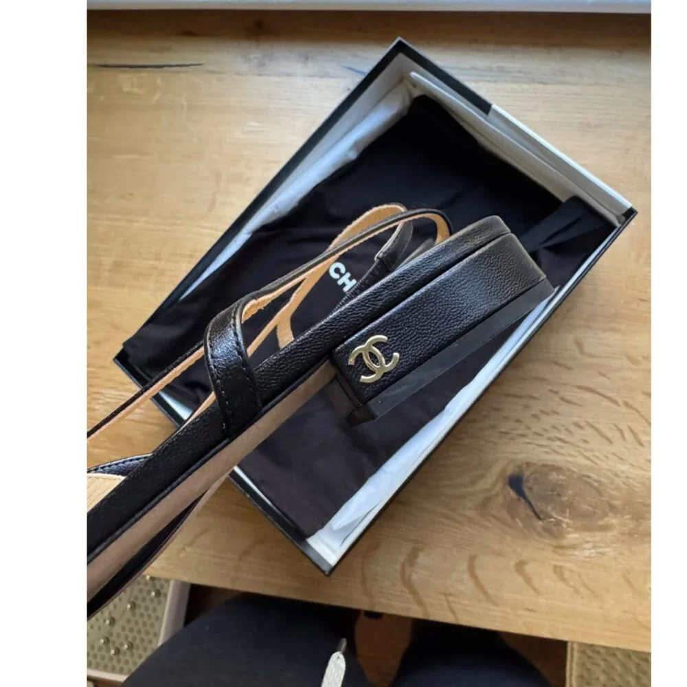 Chanel Classic Black Slingbacks - Picture 6 of 9